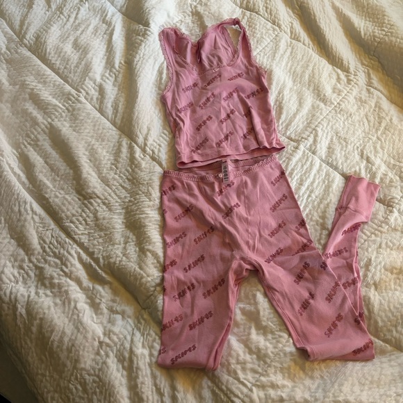 SKIMS Other - Pink Skims Pajama Set Size Medium